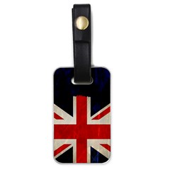 Flag Of Britain Grunge Union Jack Flag Background Luggage Tags (one Side)  by Nexatart