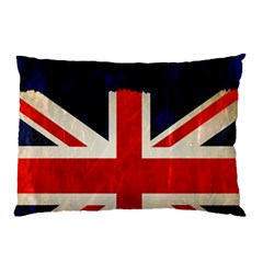 Flag Of Britain Grunge Union Jack Flag Background Pillow Case (two Sides) by Nexatart