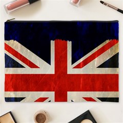 Flag Of Britain Grunge Union Jack Flag Background Cosmetic Bag (xxxl)  by Nexatart