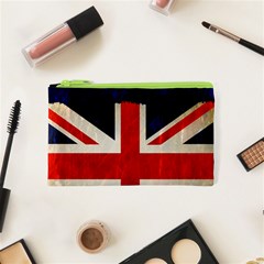 Flag Of Britain Grunge Union Jack Flag Background Cosmetic Bag (xs) by Nexatart