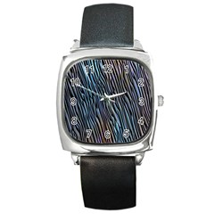 Abstract Background Wallpaper Square Metal Watch by Nexatart