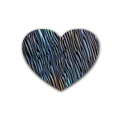 Abstract Background Wallpaper Rubber Coaster (heart)  by Nexatart