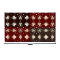 Decorative Pattern With Flowers Digital Computer Graphic Business Card Holders by Nexatart