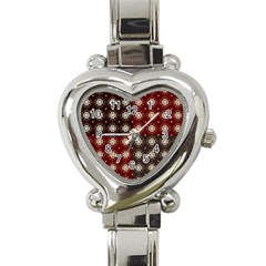 Decorative Pattern With Flowers Digital Computer Graphic Heart Italian Charm Watch by Nexatart