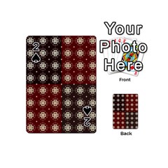 Decorative Pattern With Flowers Digital Computer Graphic Playing Cards 54 (mini)  by Nexatart