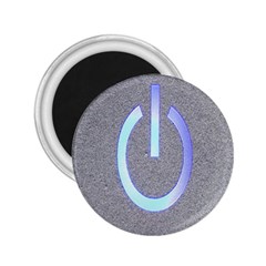 Close Up Of A Power Button 2.25  Magnets