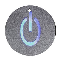 Close Up Of A Power Button Ornament (Round)