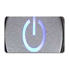 Close Up Of A Power Button Magnet (Rectangular)