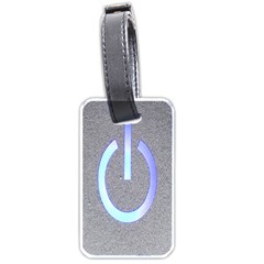 Close Up Of A Power Button Luggage Tags (One Side) 