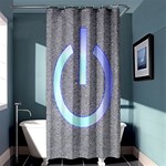 Close Up Of A Power Button Shower Curtain 36  x 72  (Stall)  Curtain(36 X72 ) - 33.26 x66.24  Curtain(36 X72 )