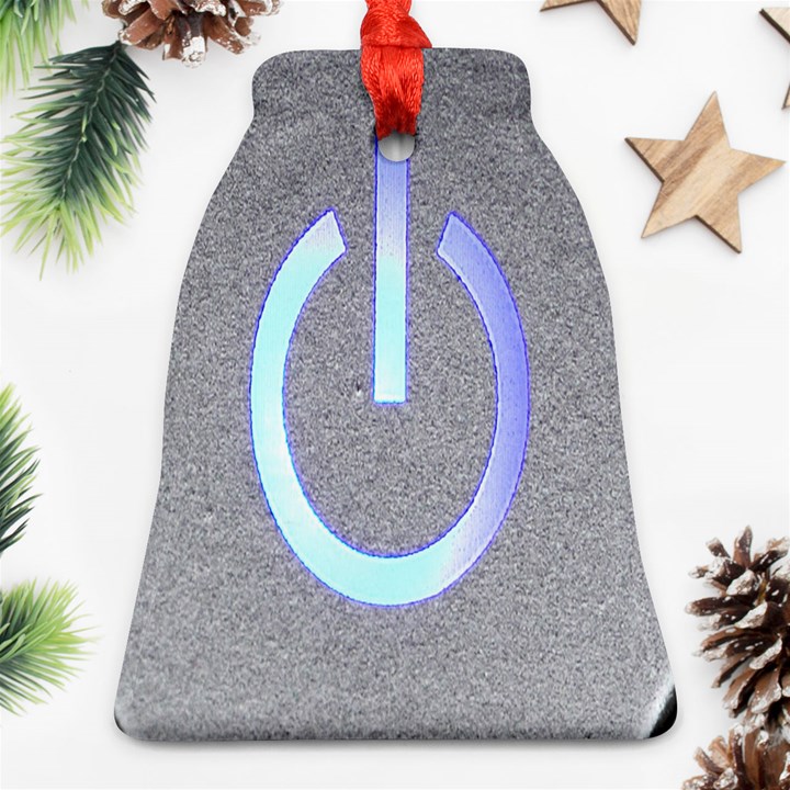 Close Up Of A Power Button Ornament (Bell)