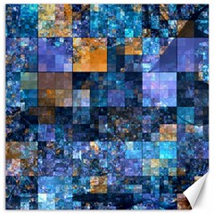 Blue Squares Abstract Background Of Blue And Purple Squares Canvas 20  X 20   by Nexatart