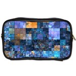 Blue Squares Abstract Background Of Blue And Purple Squares Toiletries Bags Front