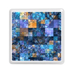 Blue Squares Abstract Background Of Blue And Purple Squares Memory Card Reader (square)  by Nexatart