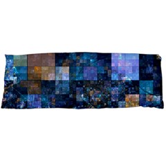 Blue Squares Abstract Background Of Blue And Purple Squares Body Pillow Case (dakimakura) by Nexatart