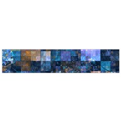 Blue Squares Abstract Background Of Blue And Purple Squares Flano Scarf (small) by Nexatart