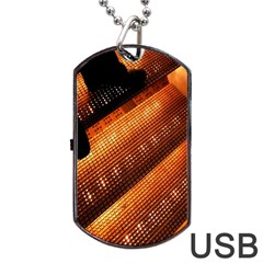 Magic Steps Stair With Light In The Dark Dog Tag Usb Flash (two Sides)