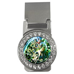 Dark Abstract Bubbles Money Clips (cz)  by Nexatart