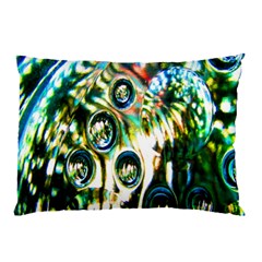 Dark Abstract Bubbles Pillow Case by Nexatart