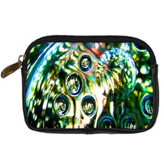 Dark Abstract Bubbles Digital Camera Cases by Nexatart