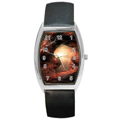 3d Illustration Of A Mysterious Place Barrel Style Metal Watch by Nexatart