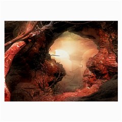 3d Illustration Of A Mysterious Place Large Glasses Cloth (2-side) by Nexatart