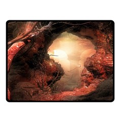 3d Illustration Of A Mysterious Place Double Sided Fleece Blanket (small)  by Nexatart