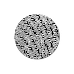 Metal Background With Round Holes Magnet 3  (round) by Nexatart