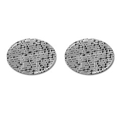 Metal Background With Round Holes Cufflinks (oval) by Nexatart