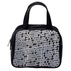 Metal Background With Round Holes Classic Handbags (one Side) by Nexatart