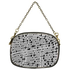 Metal Background With Round Holes Chain Purses (one Side)  by Nexatart