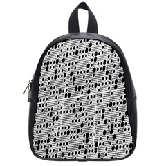 Metal Background With Round Holes School Bags (small)  by Nexatart