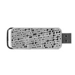 Metal Background With Round Holes Portable USB Flash (One Side) Front