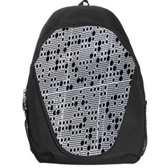 Metal Background With Round Holes Backpack Bag by Nexatart