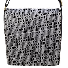 Metal Background With Round Holes Flap Messenger Bag (s) by Nexatart