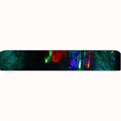 Illuminated Trees At Night Near Lake Small Bar Mats by Nexatart