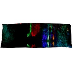 Illuminated Trees At Night Near Lake Body Pillow Case (dakimakura) by Nexatart