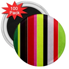 Stripe Background 3  Magnets (100 Pack) by Nexatart