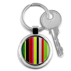 Stripe Background Key Chains (round)  by Nexatart