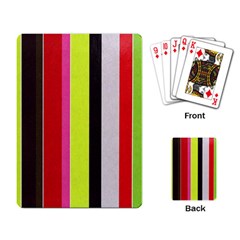 Stripe Background Playing Card by Nexatart