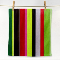 Stripe Background Face Towel by Nexatart