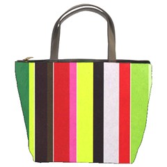 Stripe Background Bucket Bags by Nexatart