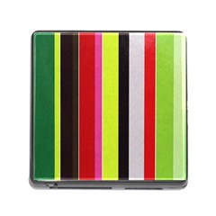 Stripe Background Memory Card Reader (square) by Nexatart