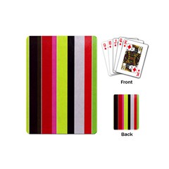 Stripe Background Playing Cards (mini)  by Nexatart