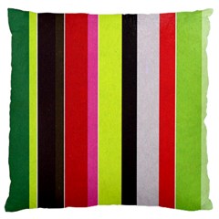 Stripe Background Large Cushion Case (one Side) by Nexatart