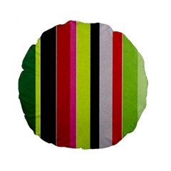 Stripe Background Standard 15  Premium Flano Round Cushions by Nexatart