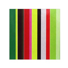 Stripe Background Small Satin Scarf (square) by Nexatart