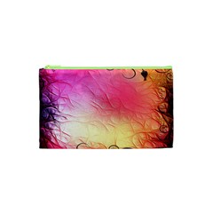 Floral Frame Surrealistic Cosmetic Bag (xs) by Nexatart