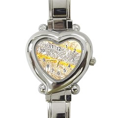 Abstract Composition Digital Processing Heart Italian Charm Watch by Nexatart