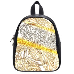 Abstract Composition Digital Processing School Bags (small)  by Nexatart